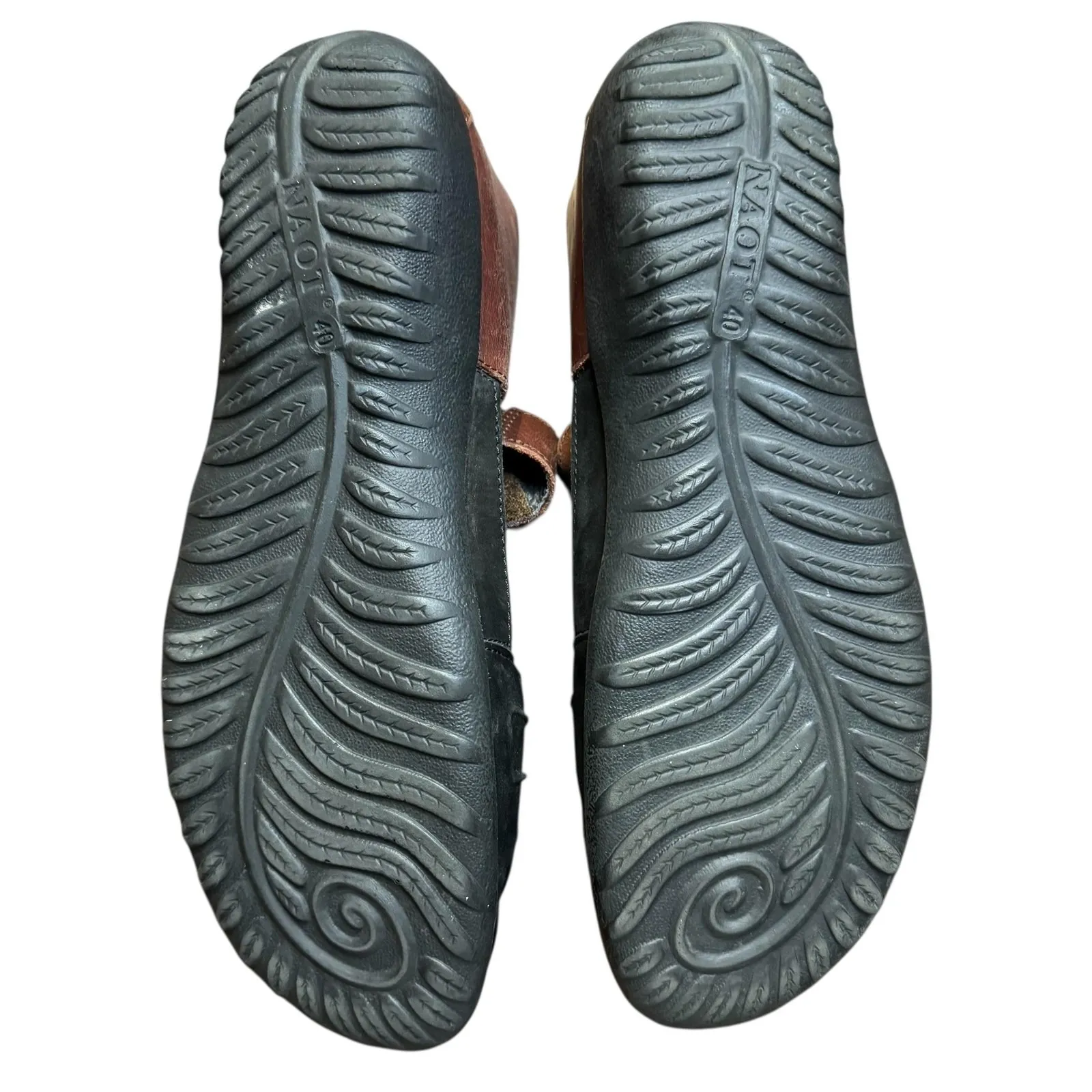 Naot Sandals Shoes Womens Size 9 Black Brown Leather Strappy Comfort EU 40 - Image 10