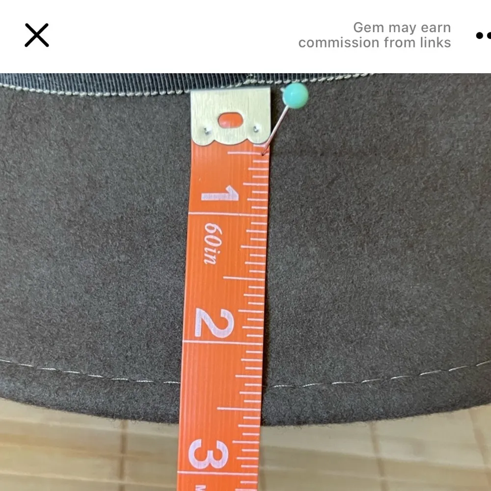 Wool Bowler sz L navy with ivory  NWT Ms Shores - Image 5