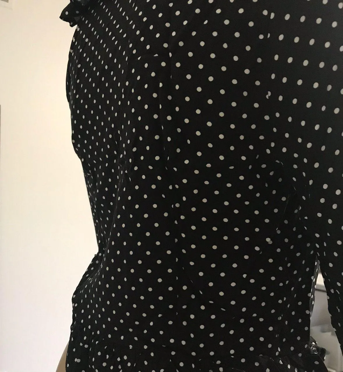 Polka Dot Wrap Top - Image 3
