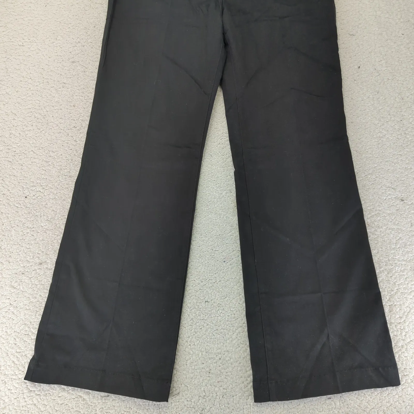 Y2K Tommy Hilfiger Stretch Black Wide Leg Pants Belted Women's‎ Size 10 - Image 4