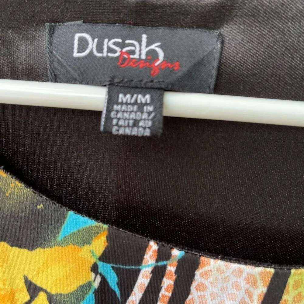 Dusak size M art to wear made in Canada sheath dress. Black Size M - Image 7