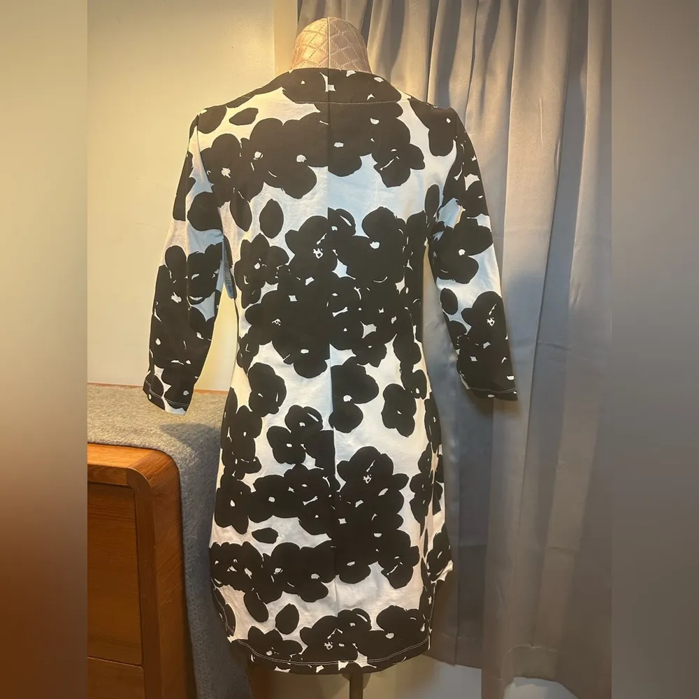 Mahi Gold Women's Size S White & Black Floral Dress NWT Dirty - Image 3