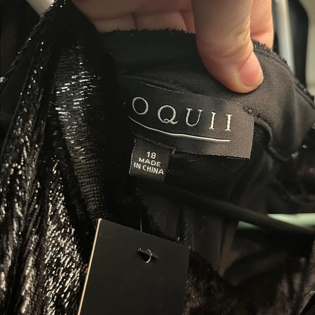 Black jumpsuit never work glittery VARIOUS SIZES - Image 7