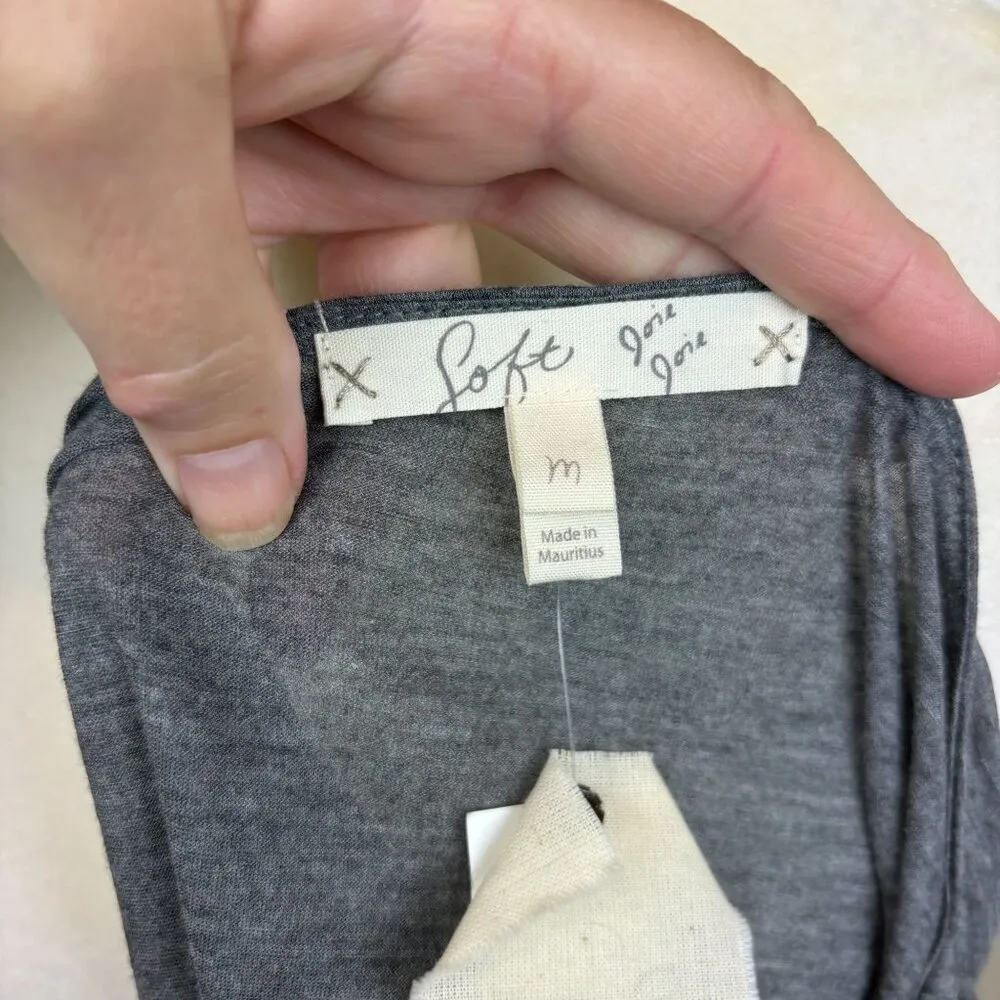 Joie Soft Brooks blouse, size Medium, semisheer, ruched, summer, party, dressy - Image 6