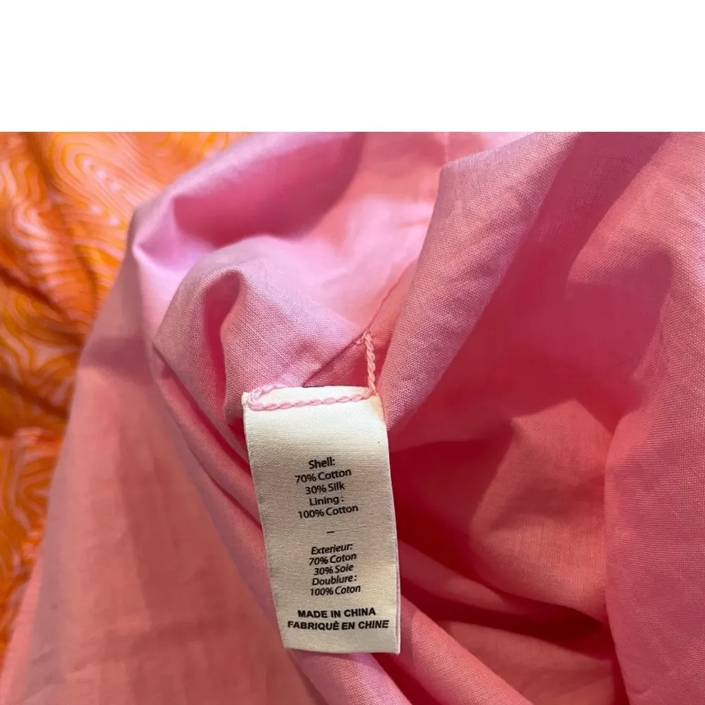 NWT, Cinq à Sept Summer Waves "Letitia" Dress, Pink Flamingo/Orange, Sz 0 - Image 14