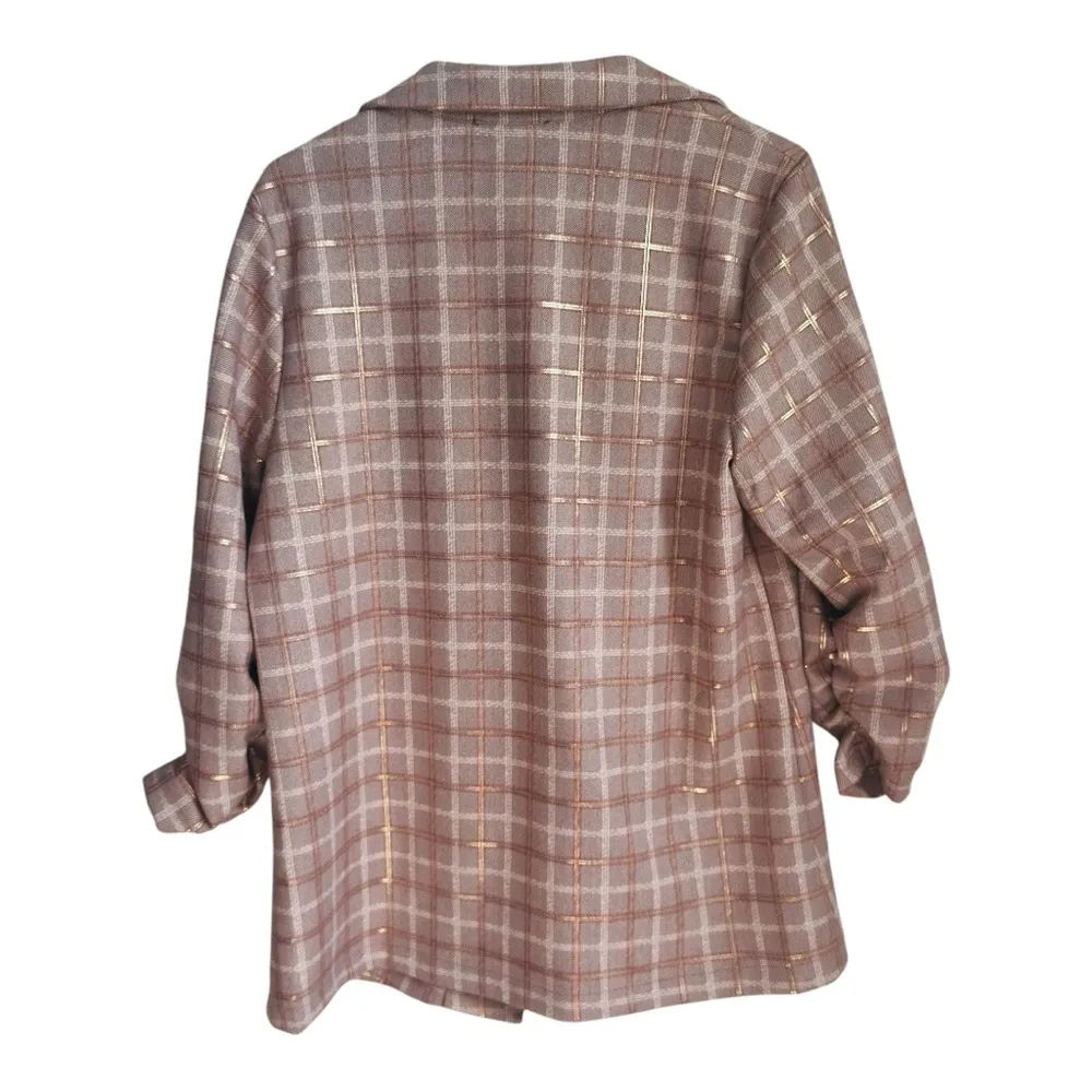 Alice Blue Tan Blazer with Notched Lapels Large - Image 2