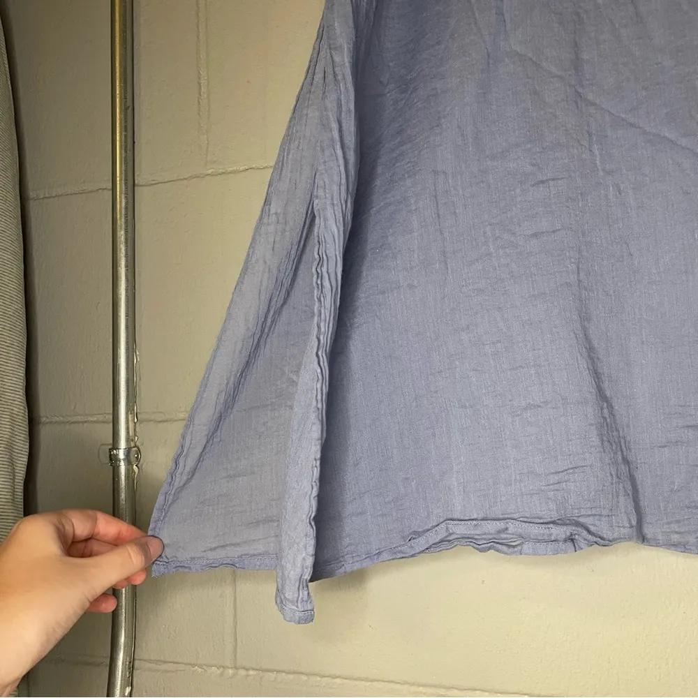 Roller Rabbit 100% Cotton Maxi Slip Dress in Blue Women’s Size Medium Nightgown - Image 3