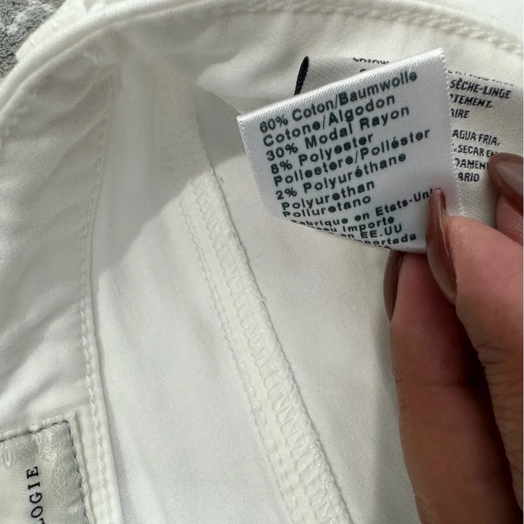 AG Adriano Goldschmied The High Rise‎ Abbey Super Skinny Ankle White Size 28 - Image 7