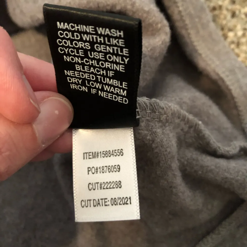 Torrid Gray sweatshirt dress rainbow cuff fleece lined large (0) - Image 8