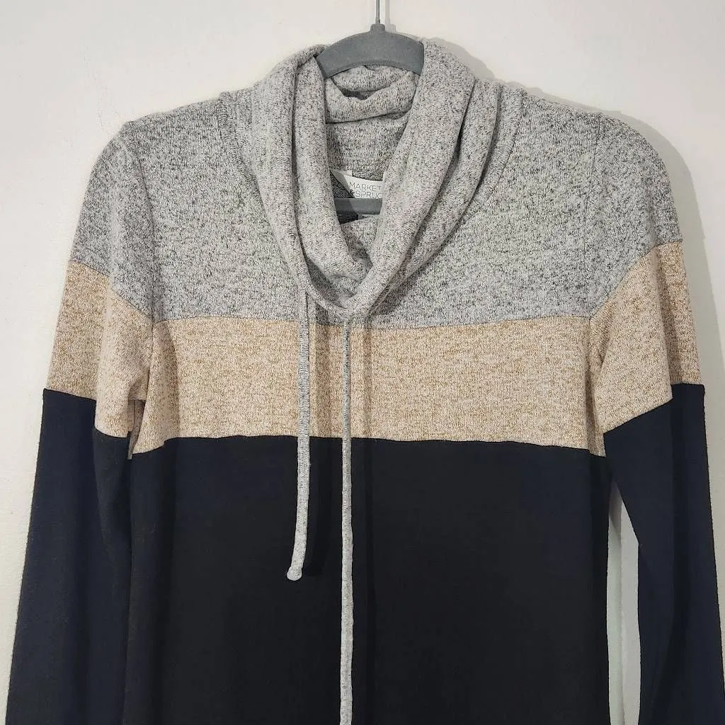 Market & Spruce Colorblock Sweater NWT Size XS Petite Striped Sweater - Image 2