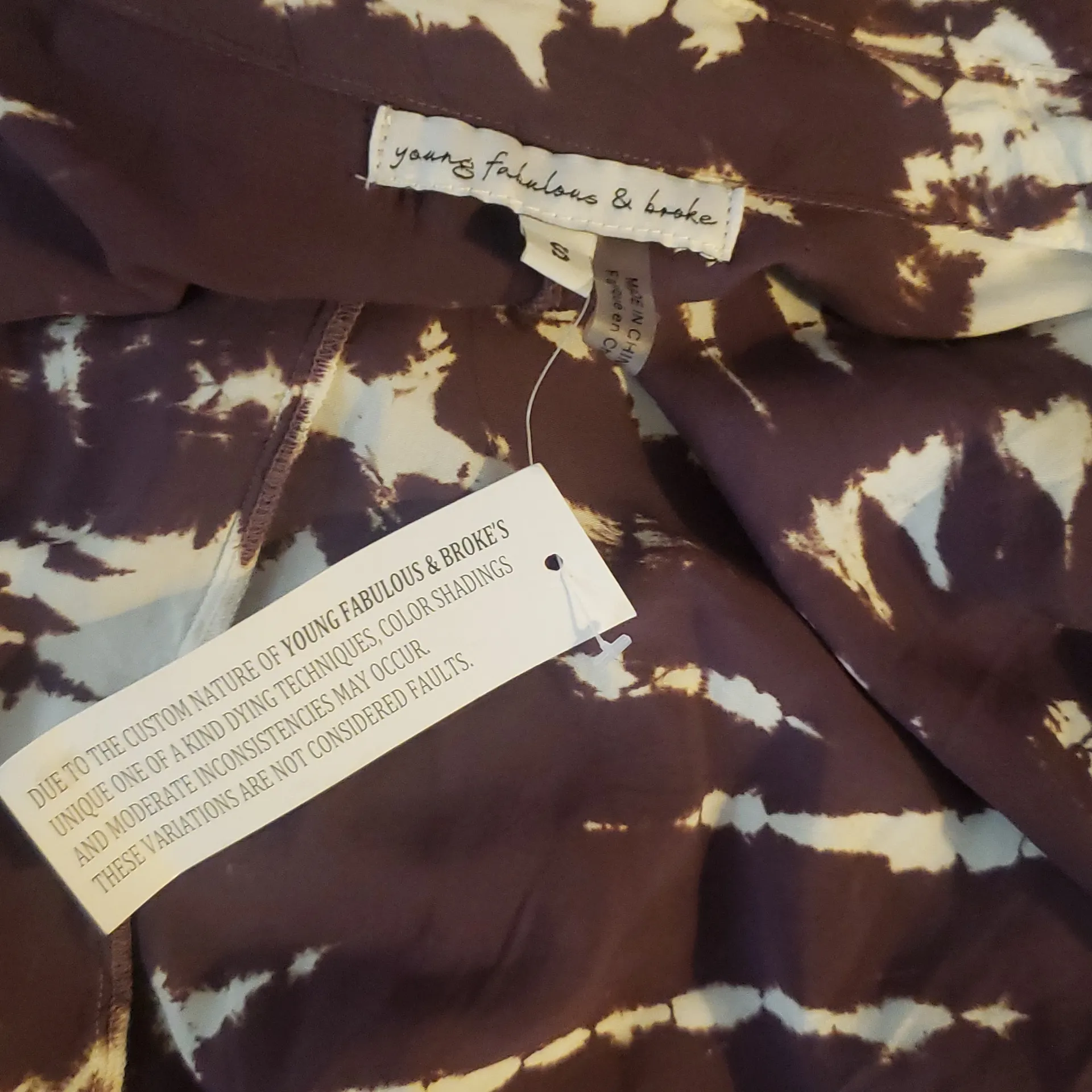 Young, Fabulous & Broke Raine tie - dye collared wrap/shirt dress🎀✨🌴 - Image 12