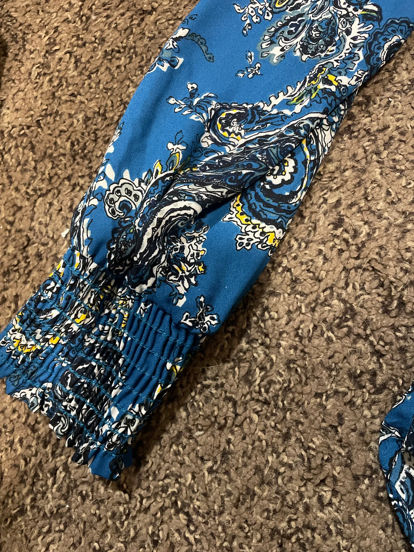 Allison Joy Blue Paisley Blouse  - Image 5