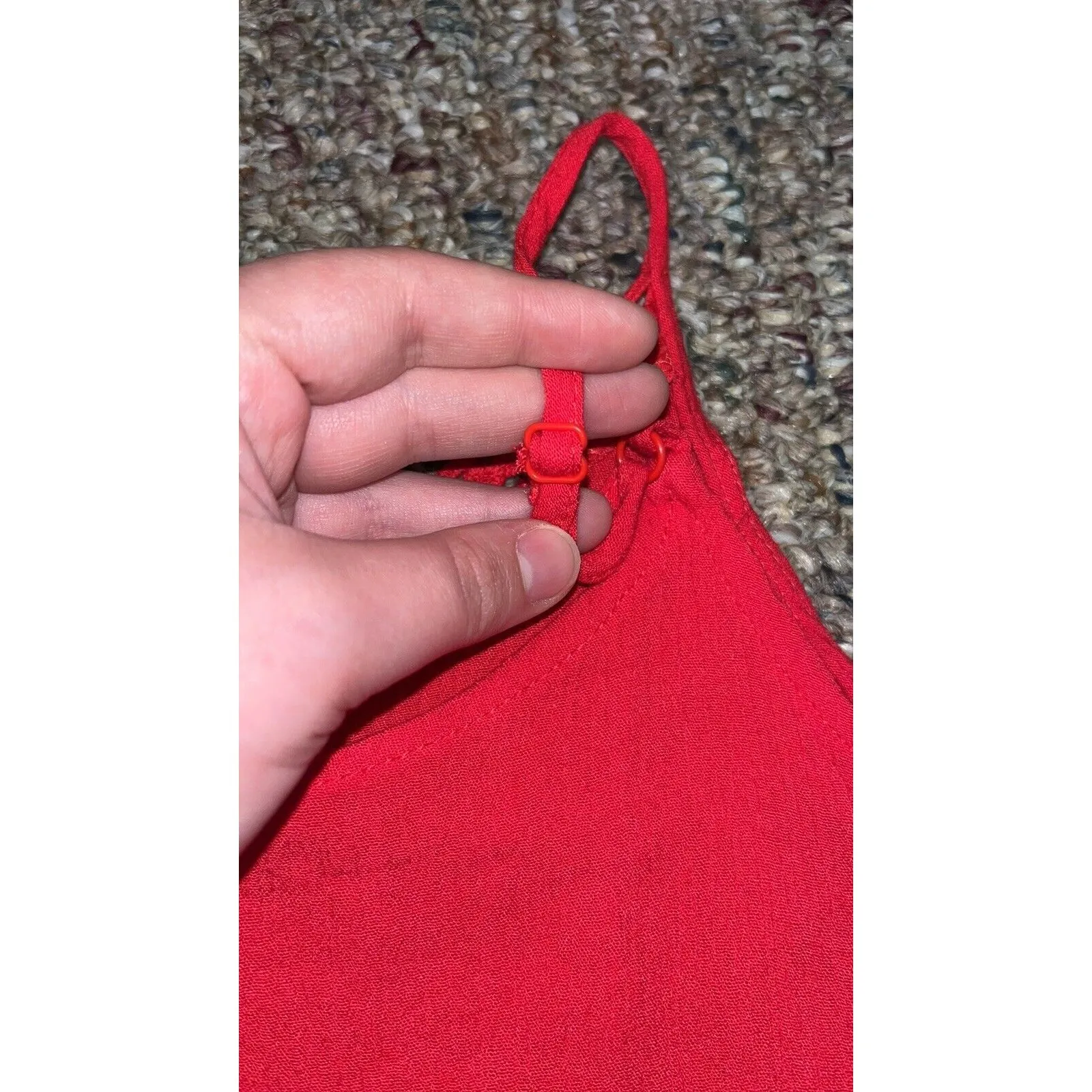 Women’s ambiance apparel red v - Image 4