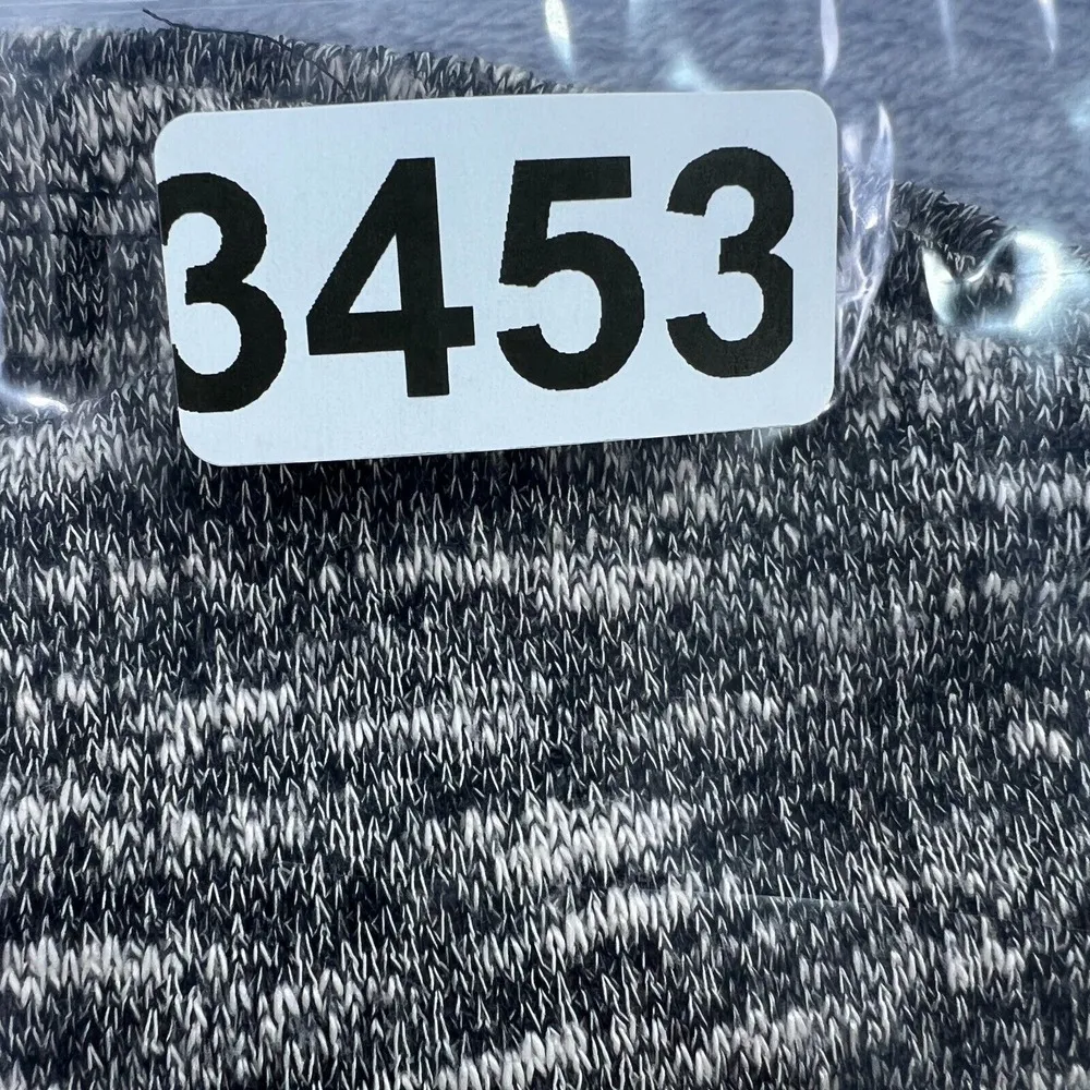 Free People Beach Nani Marled Knit Sweater XS Heather Gray Rolled Sleeve Slouchy - Image 12