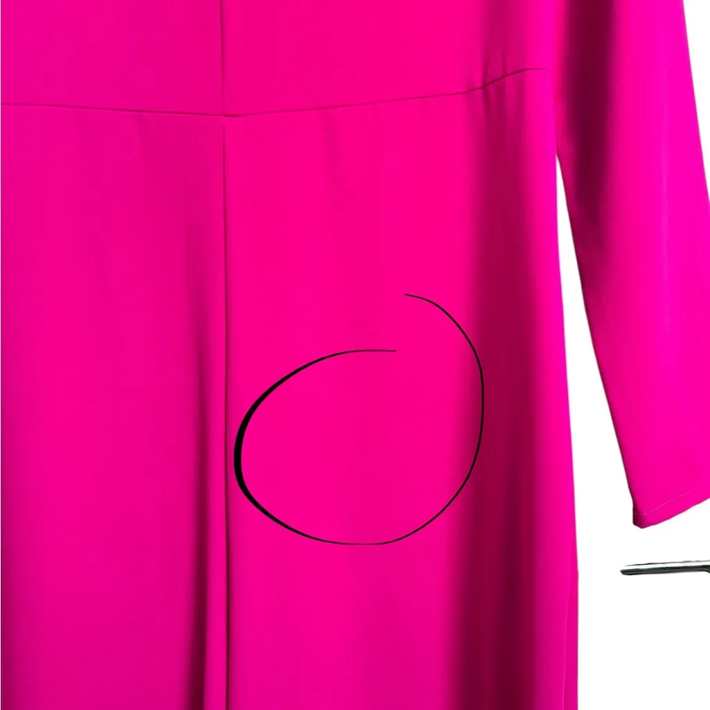 Adam Lippes Pink Jumpsuit Wide Leg Crew Neck Pockets size 6‎ Party Special Event - Image 11