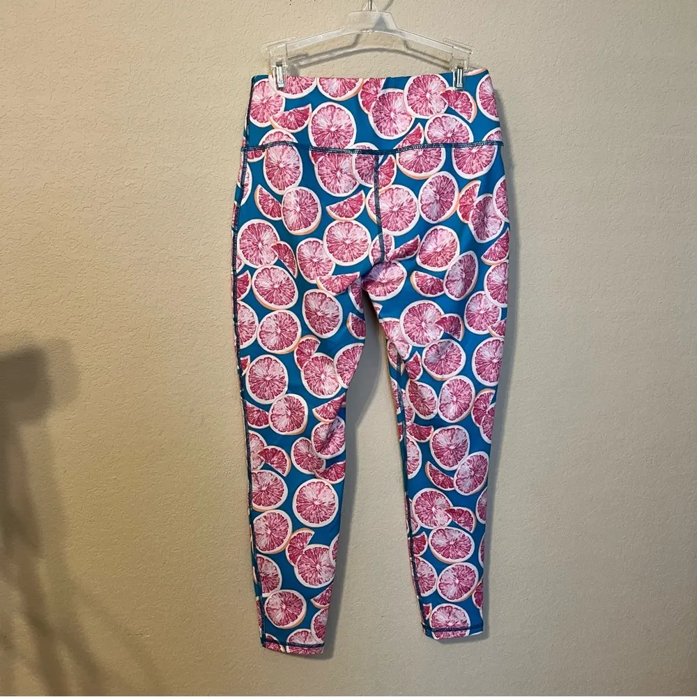 Crown and Ivy sport Turquoise Grapefruit Leggings - Image 6