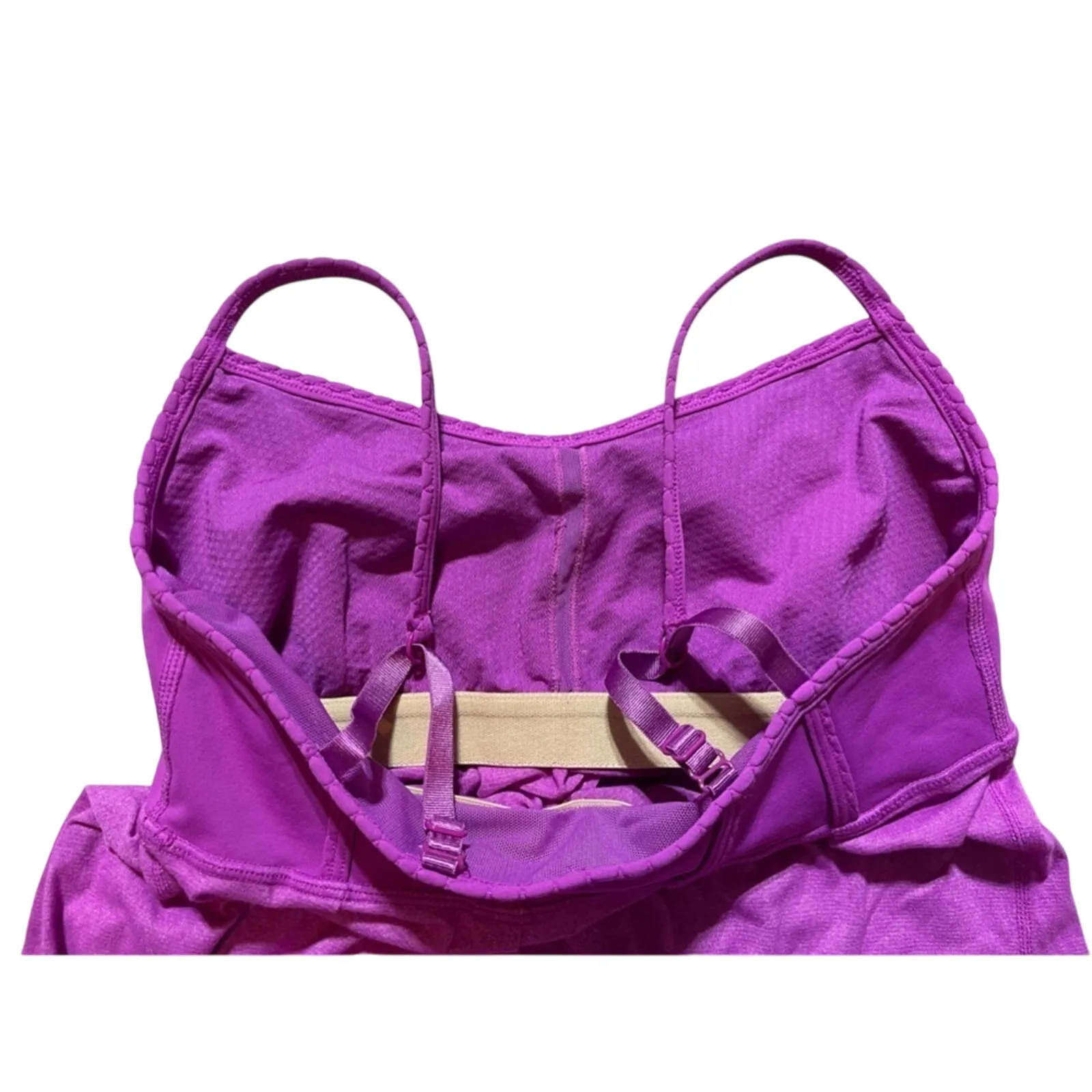 Lululemon Bliss Break Tank Dress Magenta Built-In Bra Adjustable‎ Straps Size 4 - Image 4