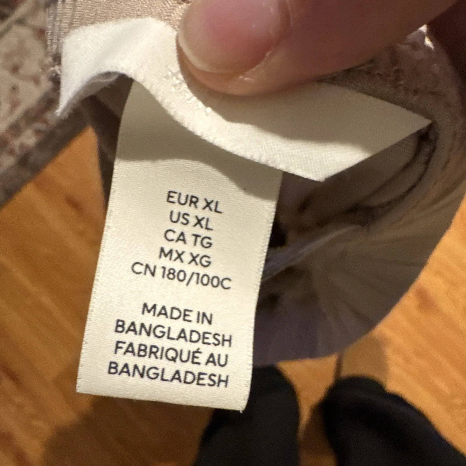 H&M Pants Womens XL Knit Beige Stretch Drawstring Wide Leg Tan High Rise Pocket - Image 5