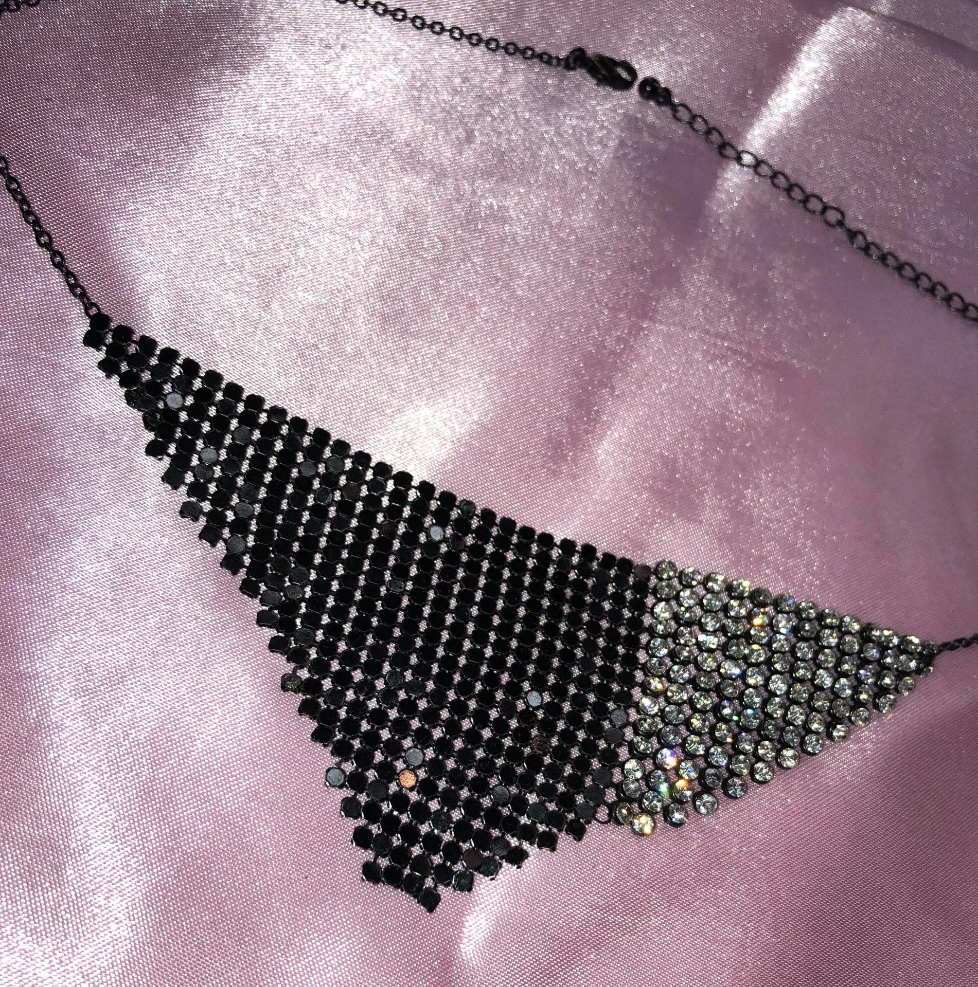 Black & Diamonds Necklace - Image 2