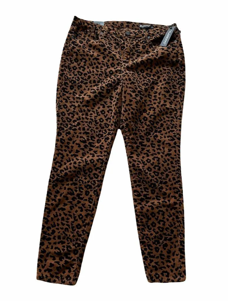 NWT BlankNYC Leopard  Corduroy Mid-Rise Skinny Jeans - Image 7