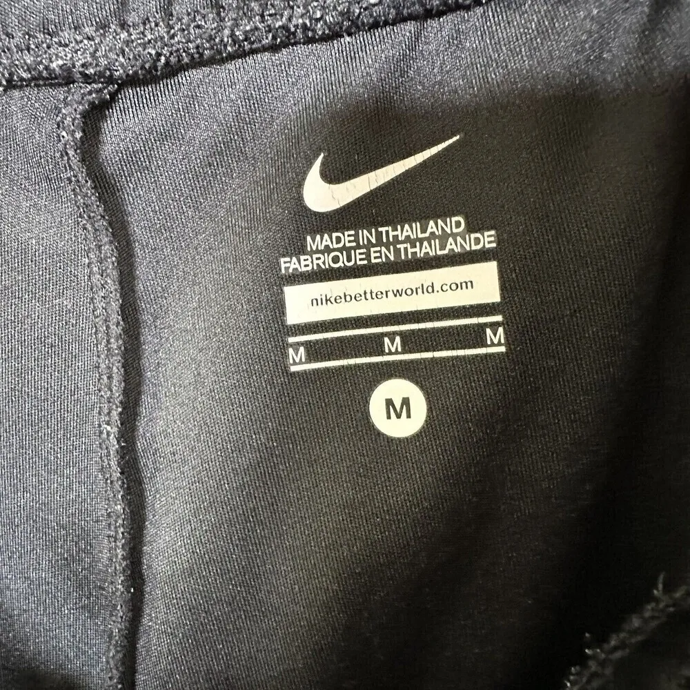 NIKE Dri Fit Shorts Women's‎ Medium Black Blue Running Athletic Gym Training - Image 5