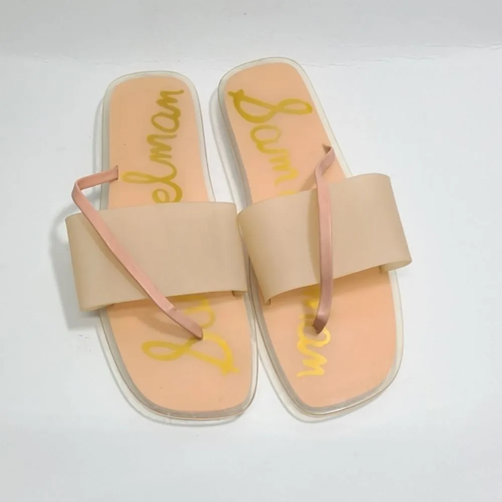 Sam Edelman Luciana Flats Slip On Jelly Sandals Womens 10 Blush Pink - Image 5