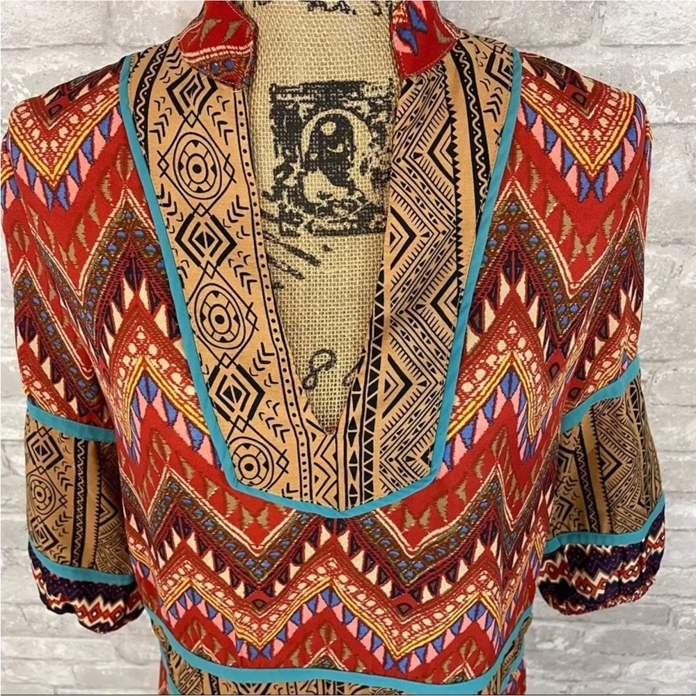 THML Chevron Print Mini Dress - Image 2