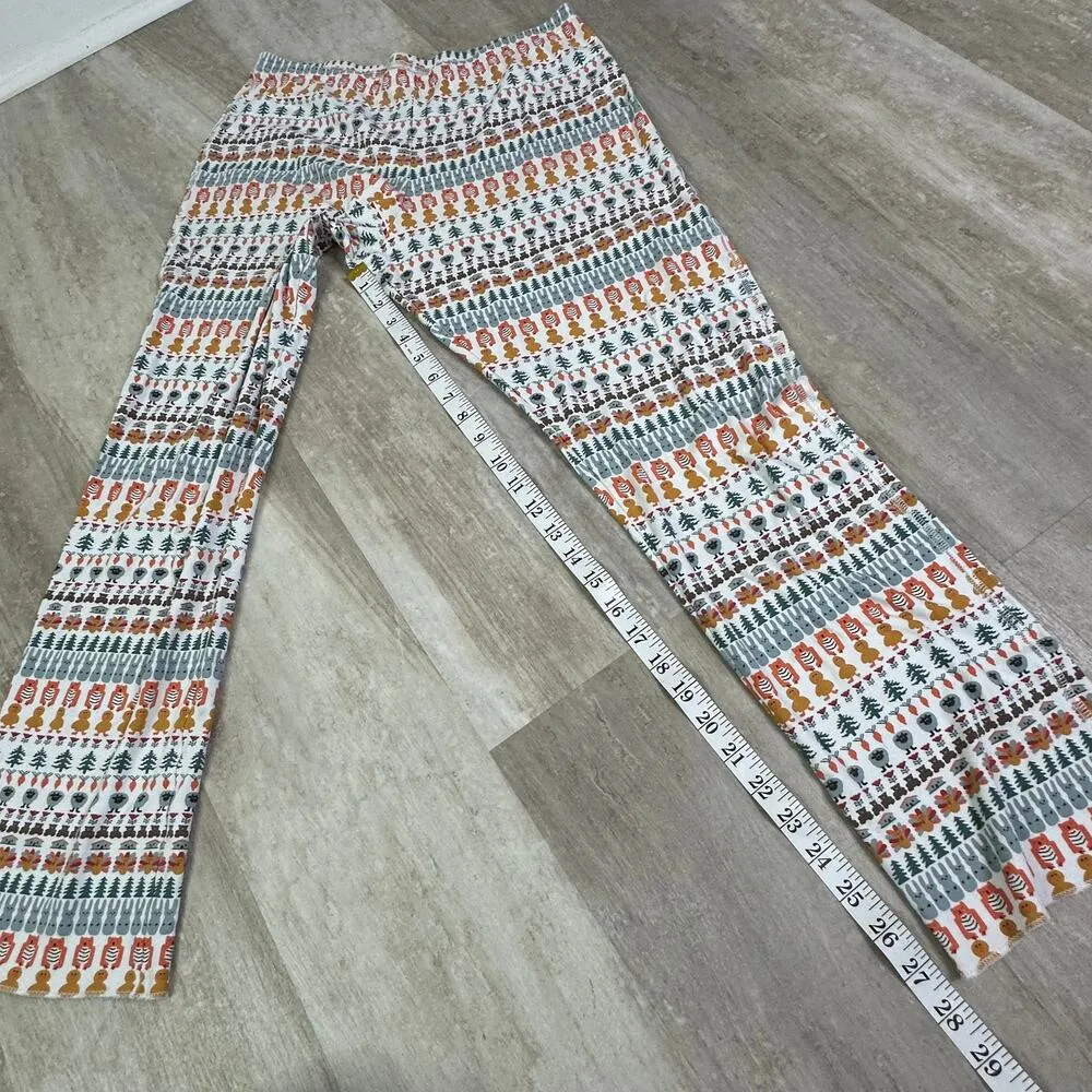 Roller Rabbit Bands Weave Pajama PJ Set in Woodland Animals Size Large - Image 11