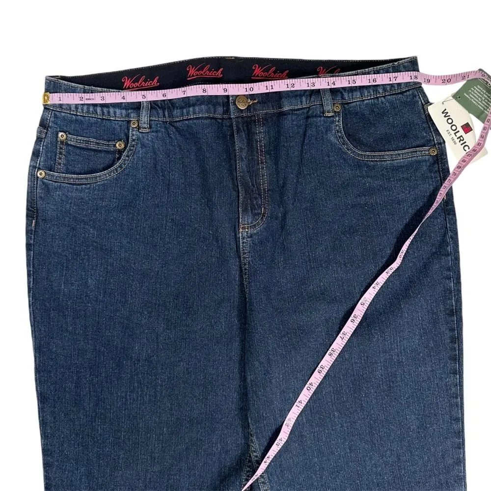 NWT Woolrich Womens 18 Bryton Reflex Stretch Tummy Control Panel Boot Cut Jeans - Image 9