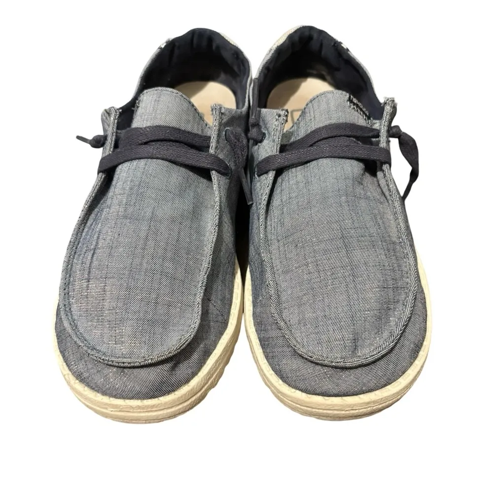 Hey Dude Wendy Blue Slip On Shoes Size 7 - Image 2