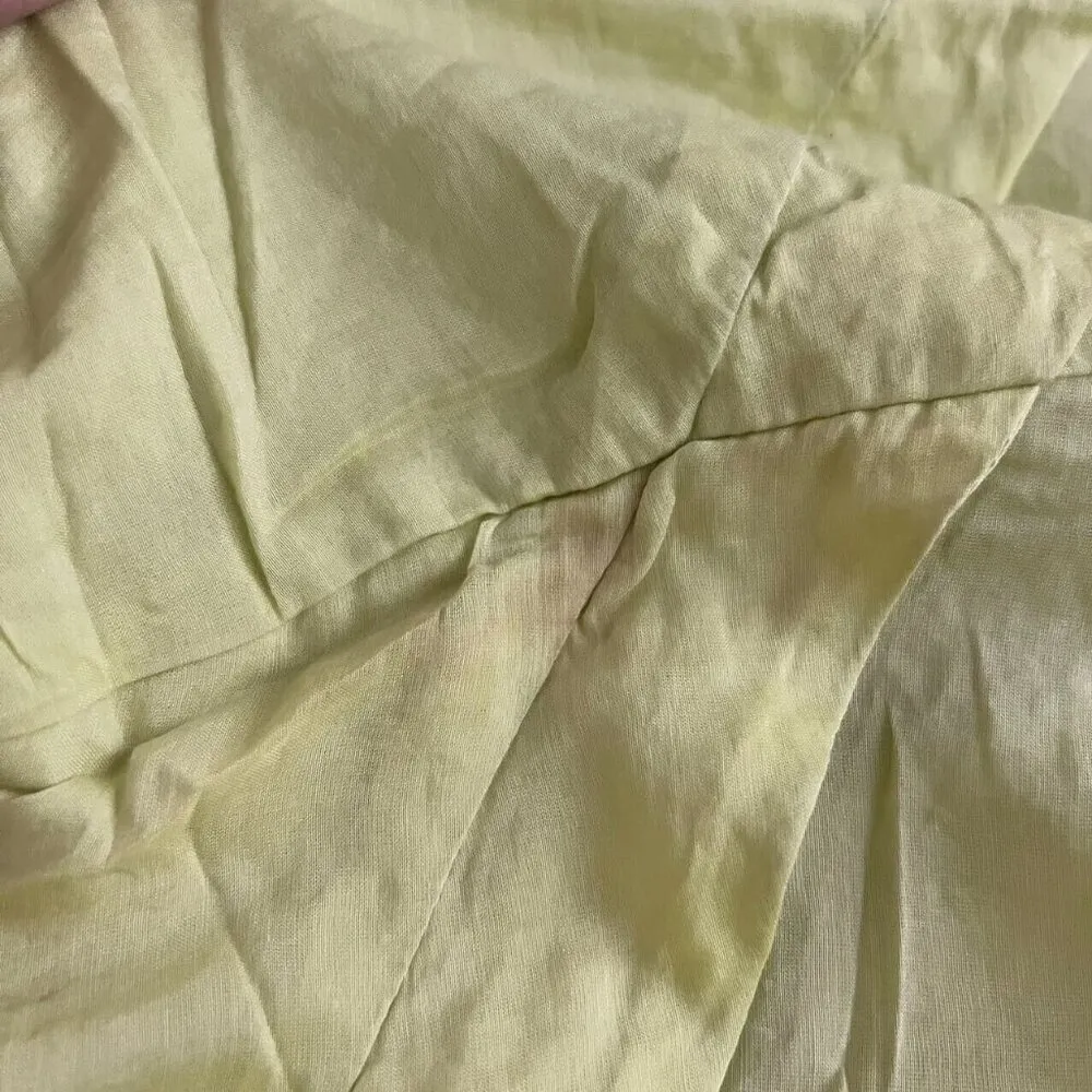 NWT SUBOO Silk Blend Maxi Dress Yellow Green Size XS Sleeveless - Image 11