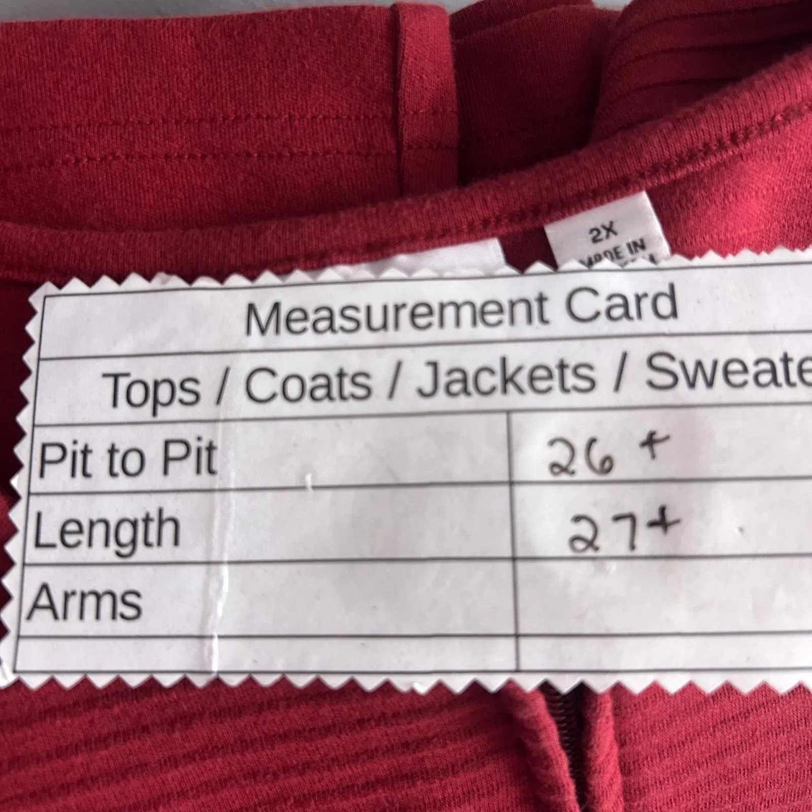 Denim And Co Womans Cardigan Size 2X Maroon Wine Autumn Fall Warm Comfy‎ Cozy Red - Image 9