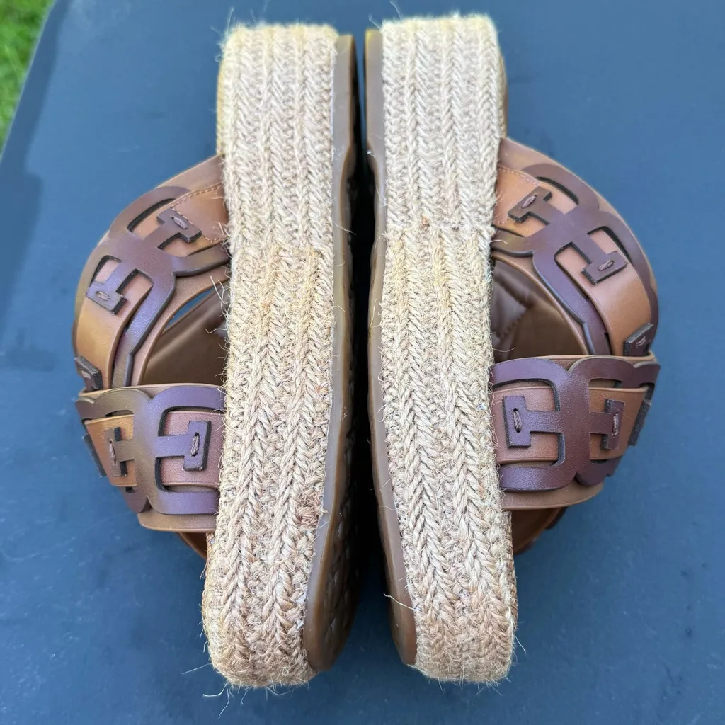 Sam Edelman Women's Pria Slip On Crisscross Espadrille Platform Sandals - Image 8