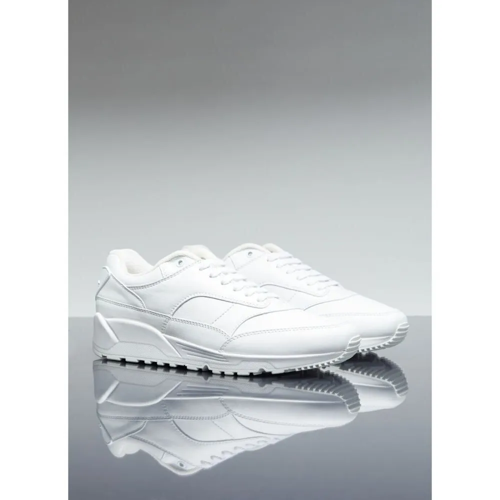 Saint Laurent Bump Leather Sneakers in Blanc Optique 39.5 New With Box Womens - Image 2
