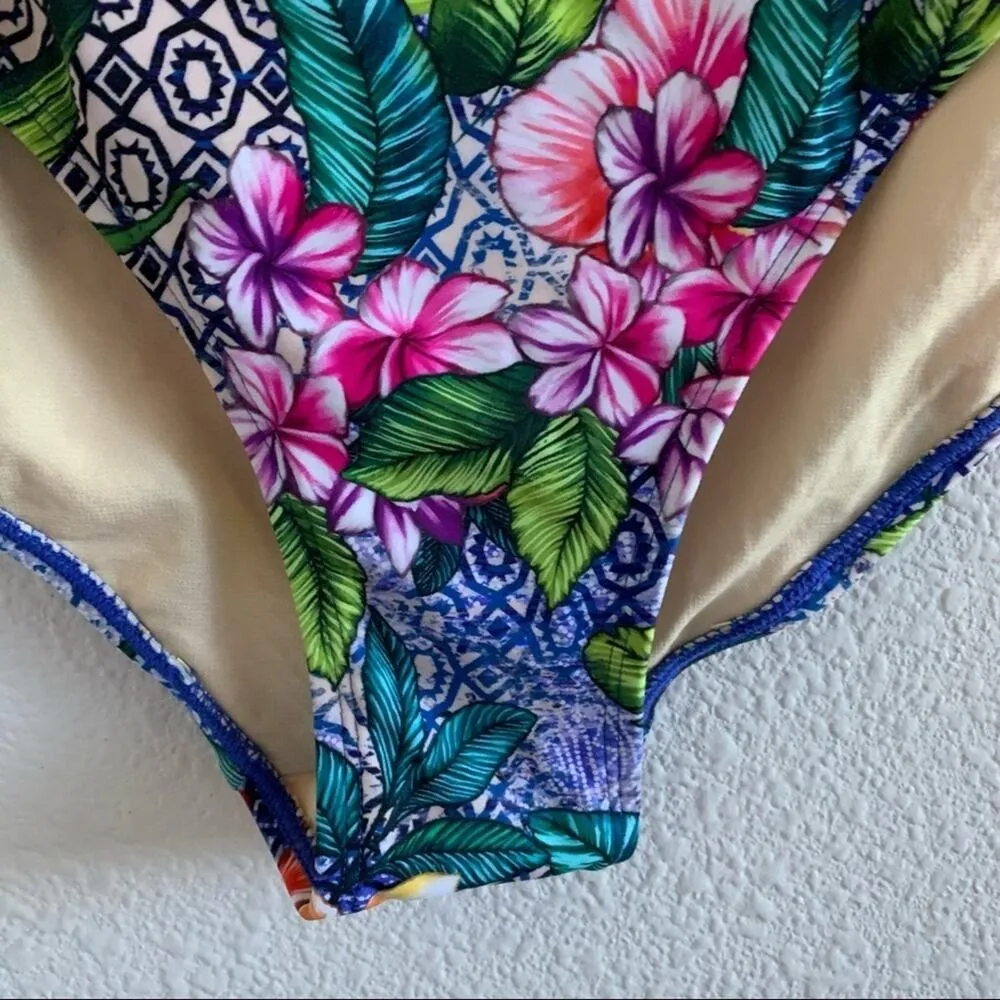 NWOT Swimsuits For All Tropical Floral Bottom 14 - Image 5