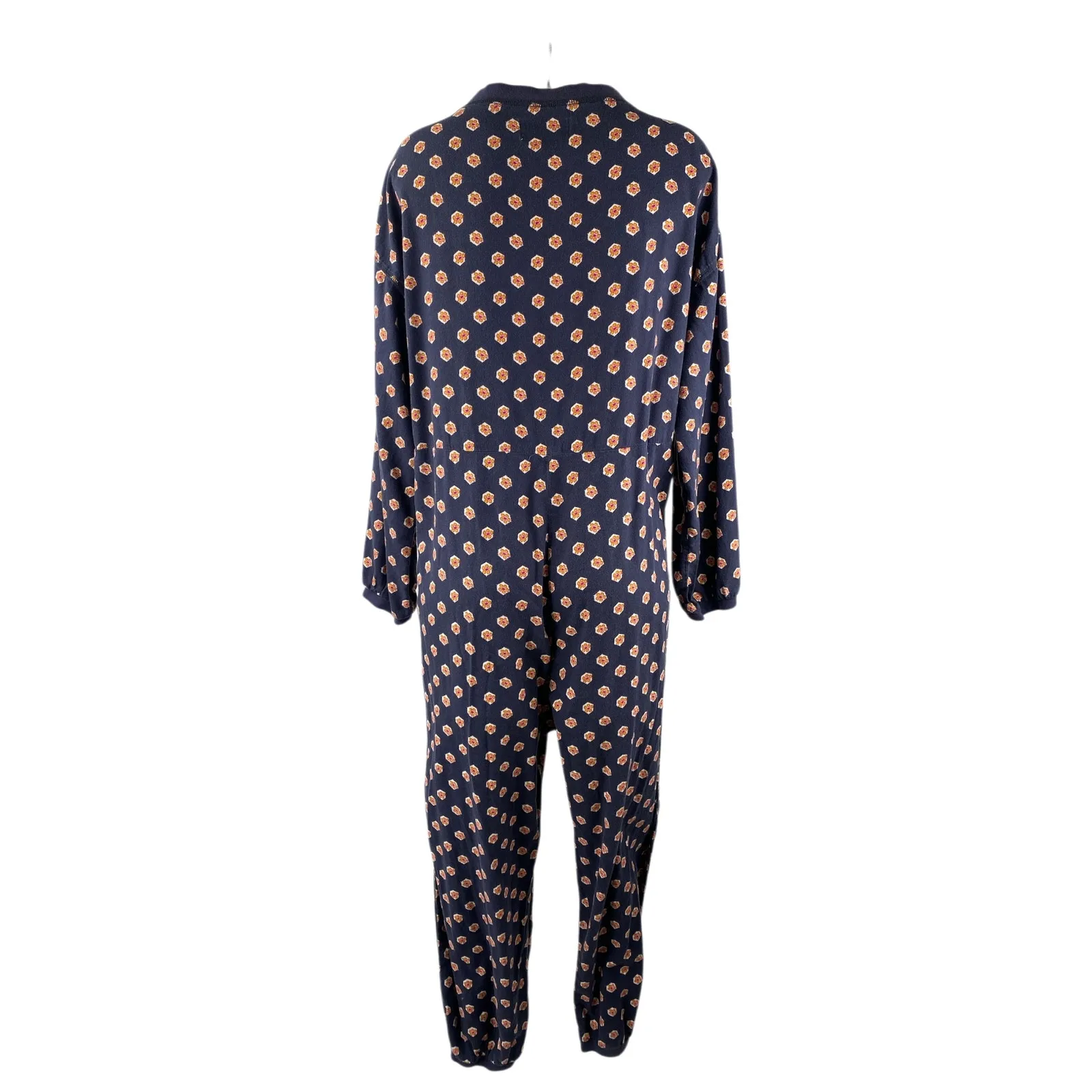 Anthropologie Fireside Flannel Button Down Top Jumpsuit Sleepwear Pajama Set S - Image 2