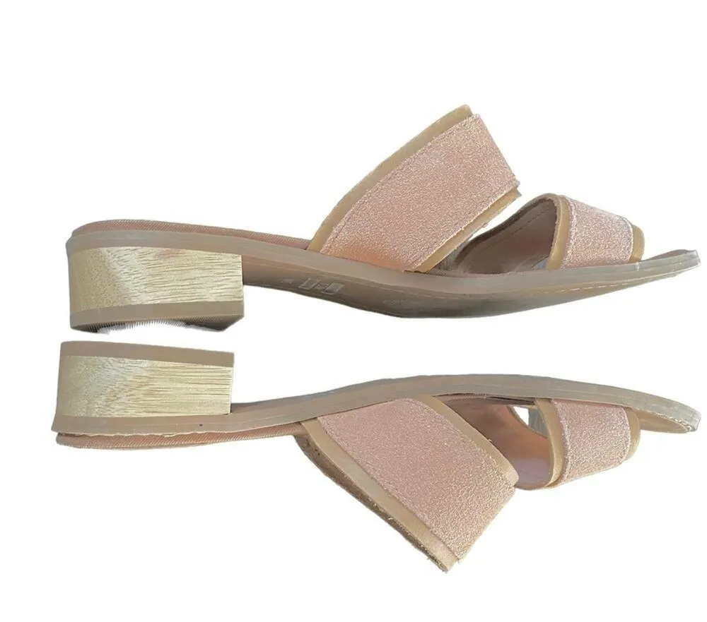 Toms Mariposa Suede Peach Nude Strap Sandals size 6 - Image 7