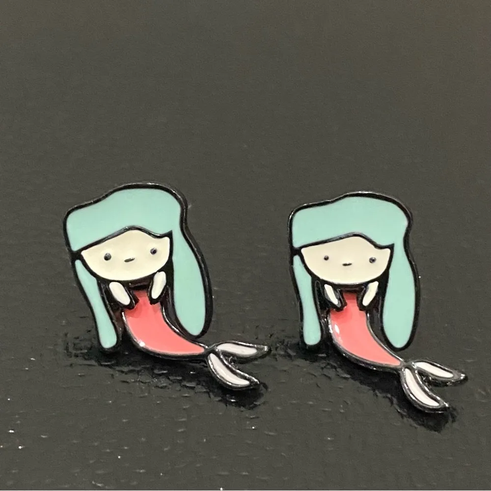 Adorable Mermaid Jacket Earrings - Image 2