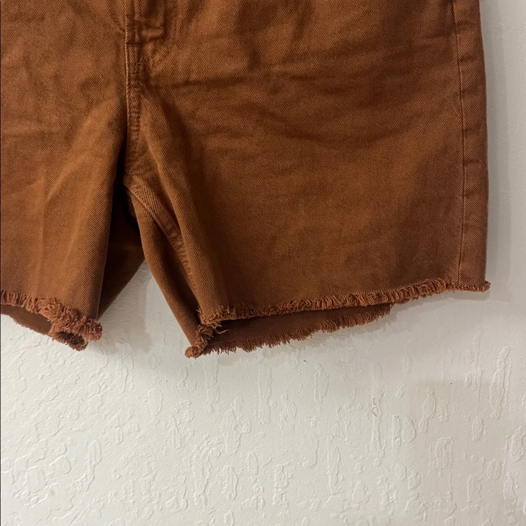 Everlane  Brown The Denim Short Fray Hem Size 28 - Image 3