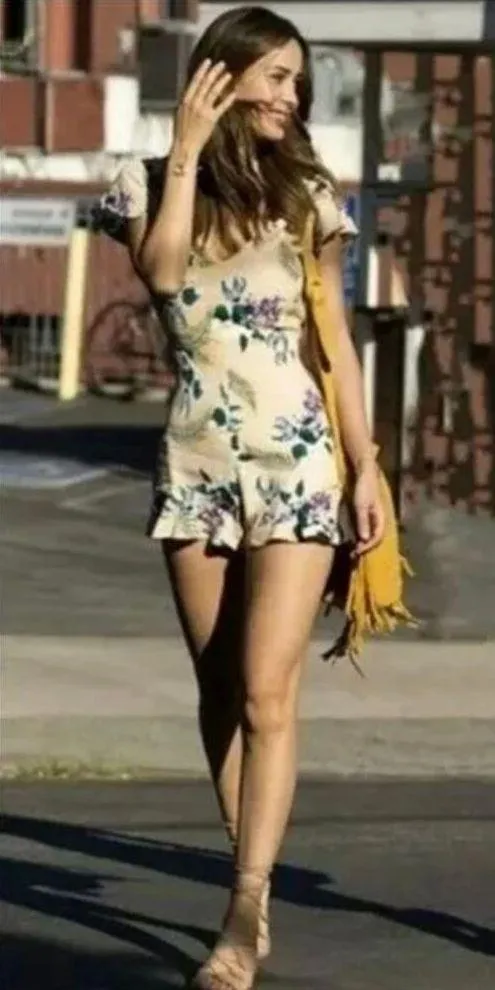 For Love & Lemons Pina Colada Romper - Tropical Print - Small - Image 6