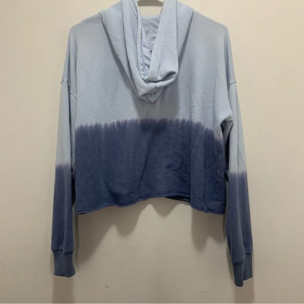 Aerie Ombre Blue Cropped Hoodie Size XS - Image 2