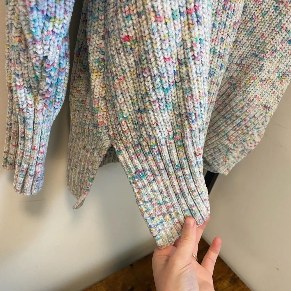 NWOT | Seven7 women’s multicolored plush sweater‎ — XL - Image 6