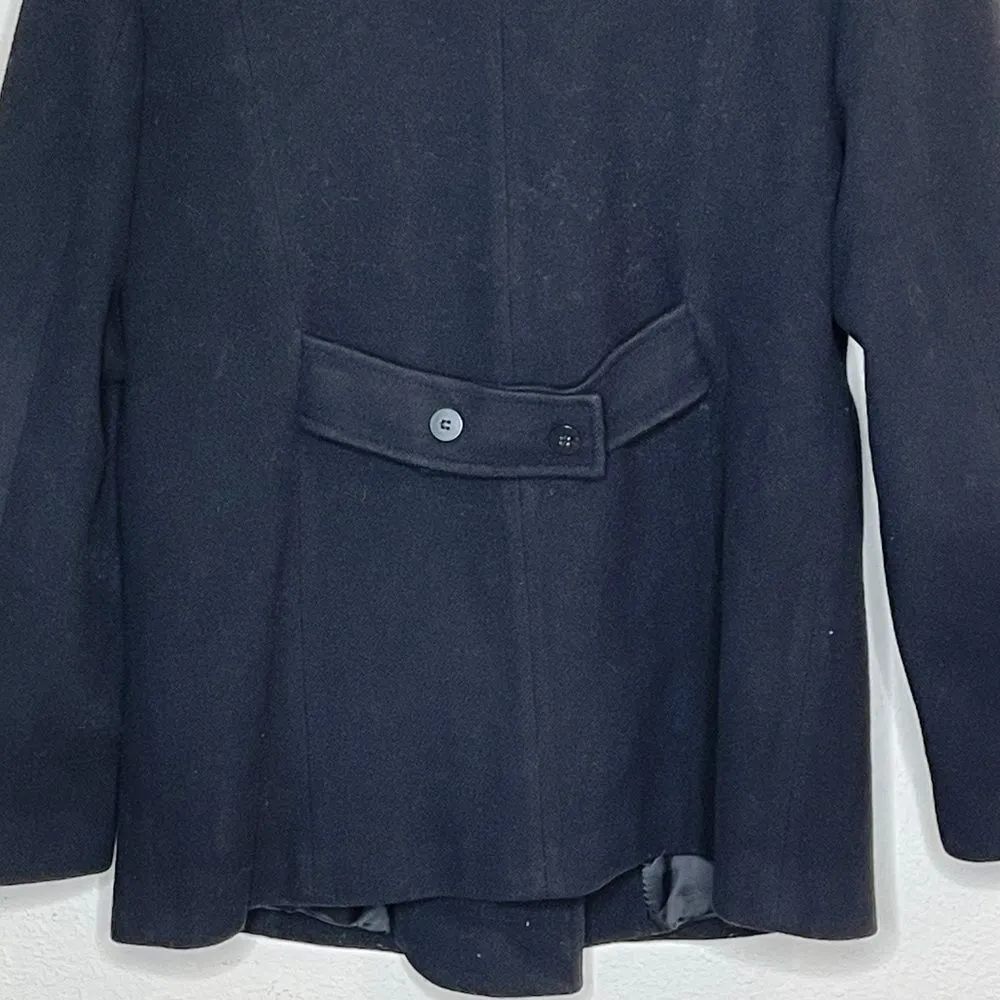 Vintage Herman Kay‎ Wool Pea Coat Black Size L - Image 5