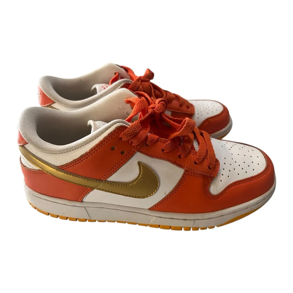 Nike Dunk Low Orange Size 6.5 M/ 8 W University Gold Sneaker Shoes Streetwear - Image 4