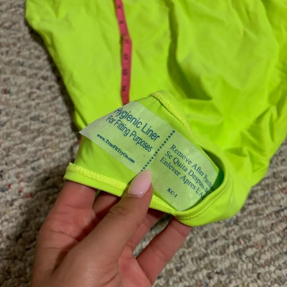 NWT Good American One Piece Scoop Swimsuit Electric Lime- Size 7 (4XL) XXXXL - Image 7