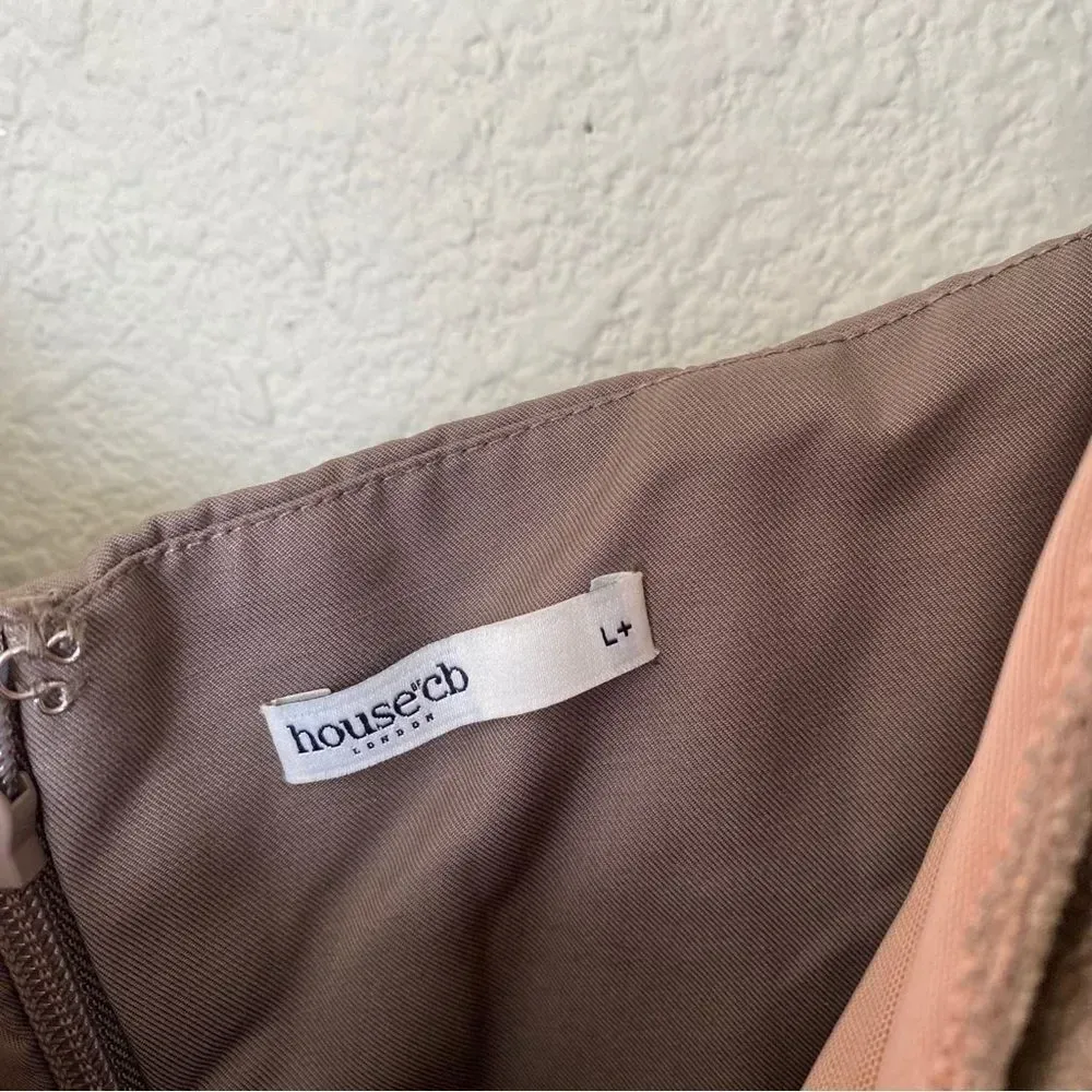 House of CB‎ 'Safran' Mocha Corset Midi Dress NWOT size XL - Image 7
