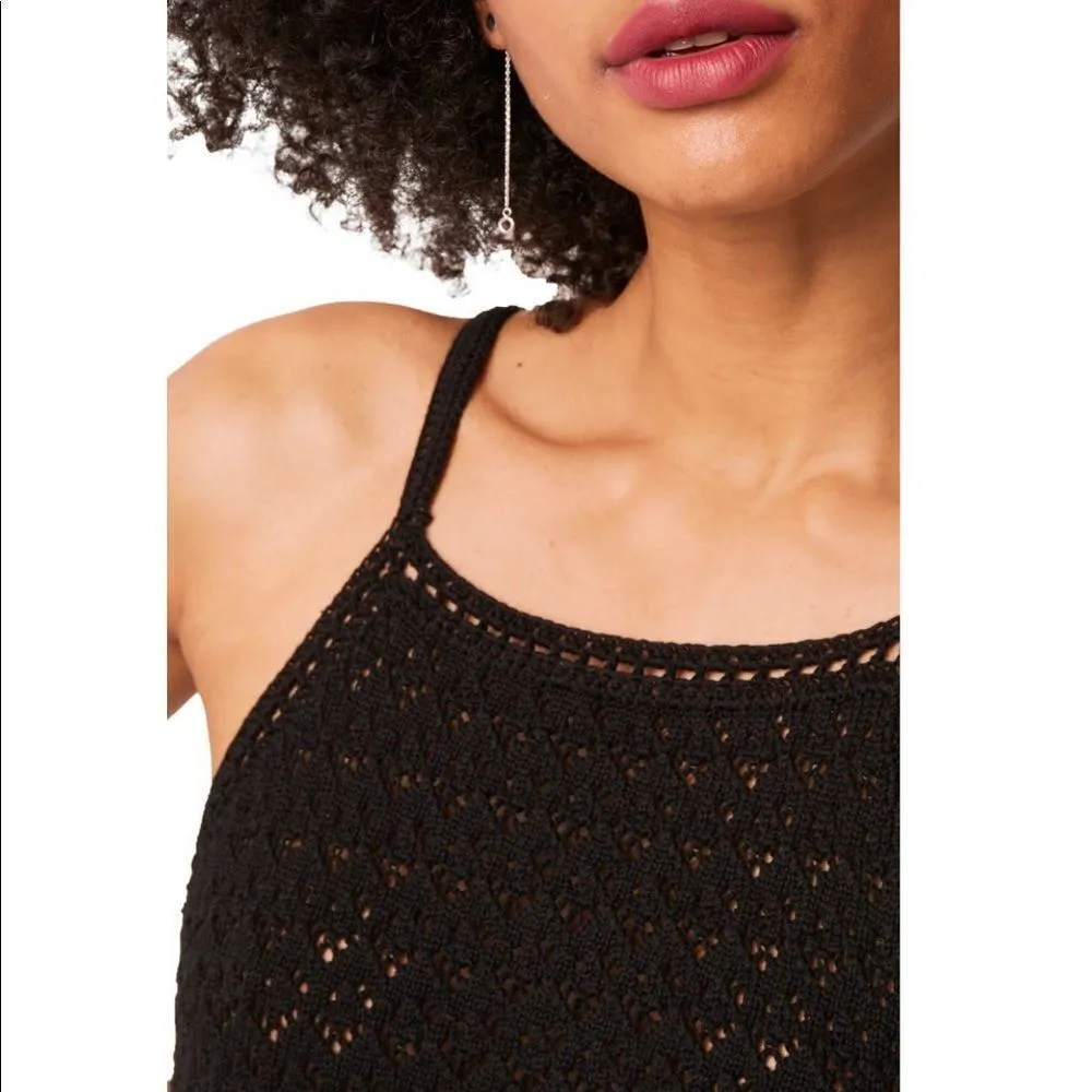 French Connection‎ Nora Crochet Sleeveless Top, Black, Size Medium, (6/8), NWT - Image 4