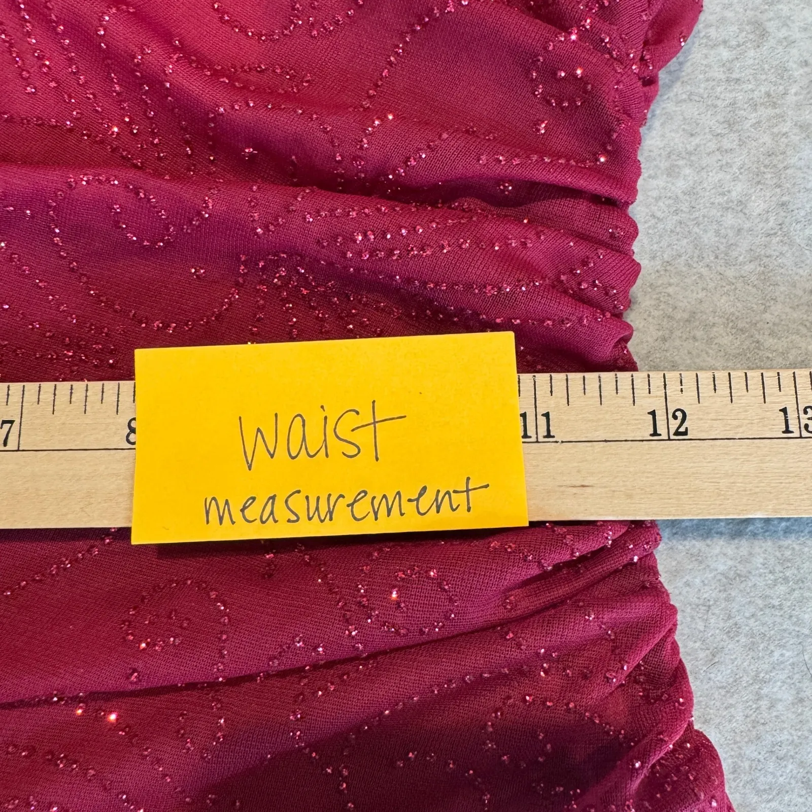 Vintage Y2K Jodi Kristopher Halter Maxi Dress Juniors Medium Pink Sparkle Fairy - Image 15