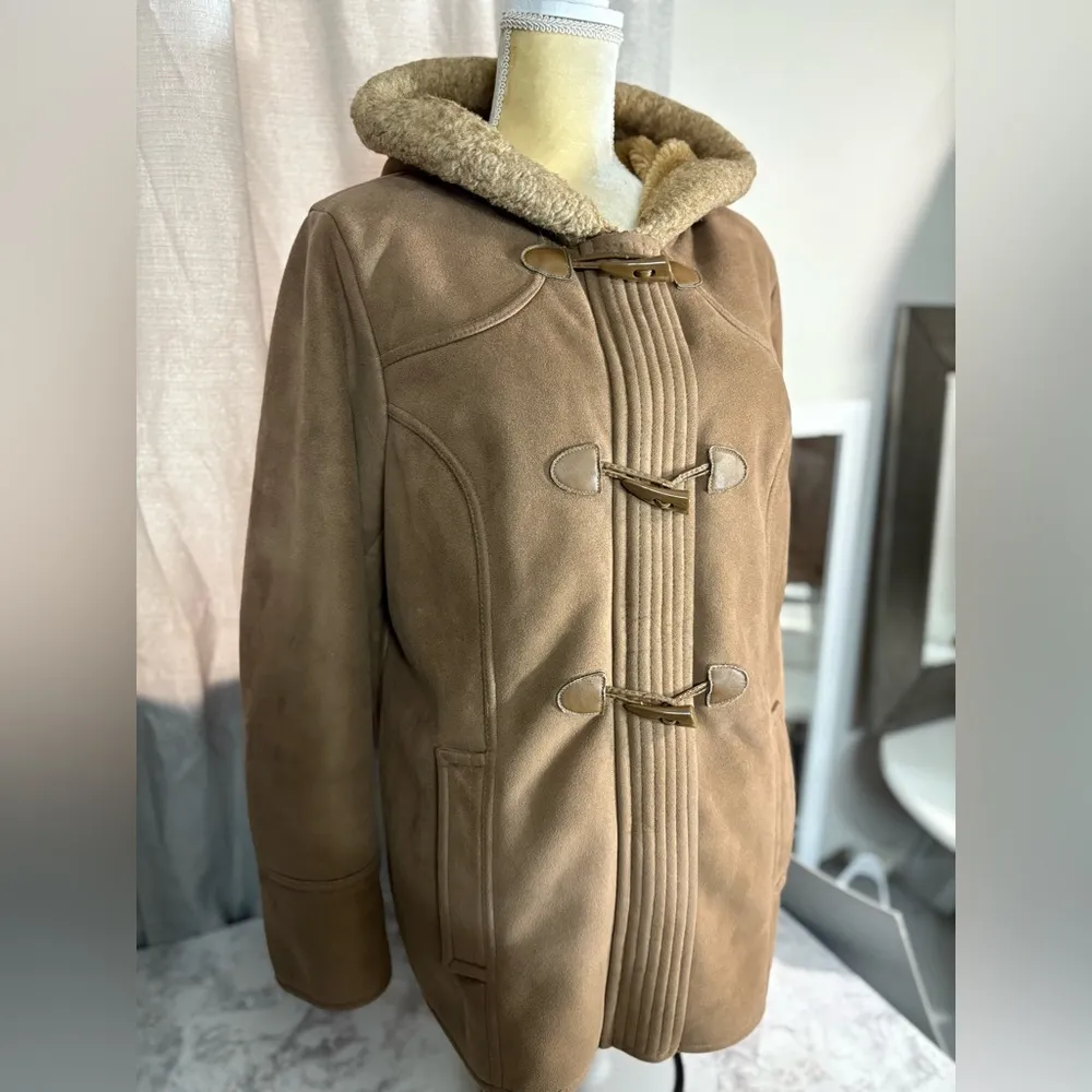 Vintage  Sherpa faux fur interior, winter coat woman size XL - Image 2