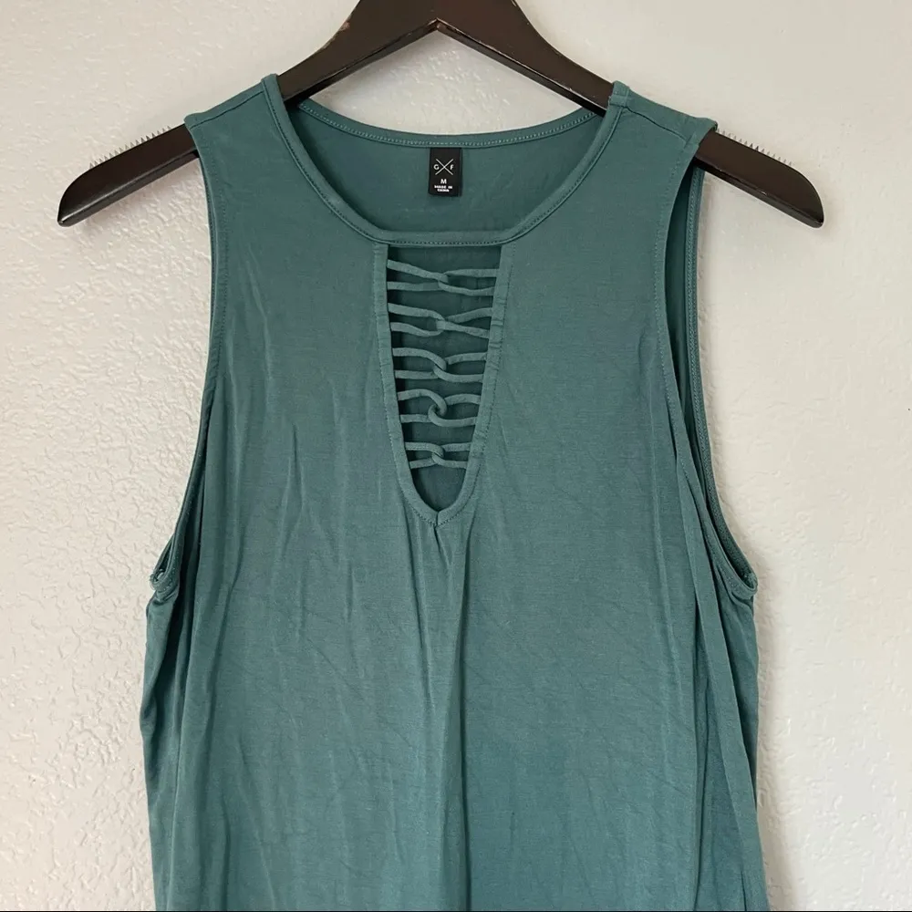 GENTLE FAWN Teal Tank Top Medium - Image 2
